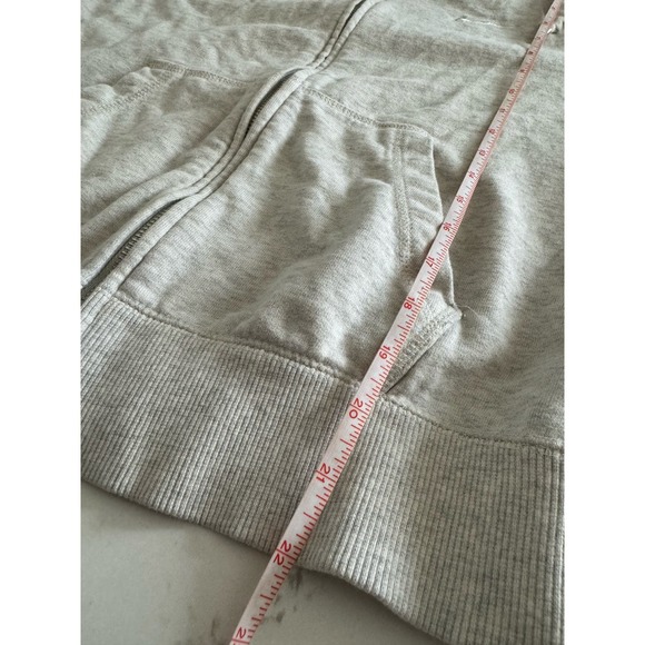 Nike Funnel Neck Full Zip Sweater Jacket Size Medium Cream Grey Women's - Picture 8 of 8
